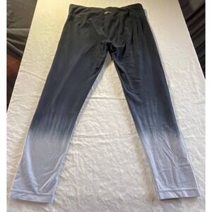 Calvin Klein Leggings Women Medium Gray Ombre Stretch Performance Low Rise